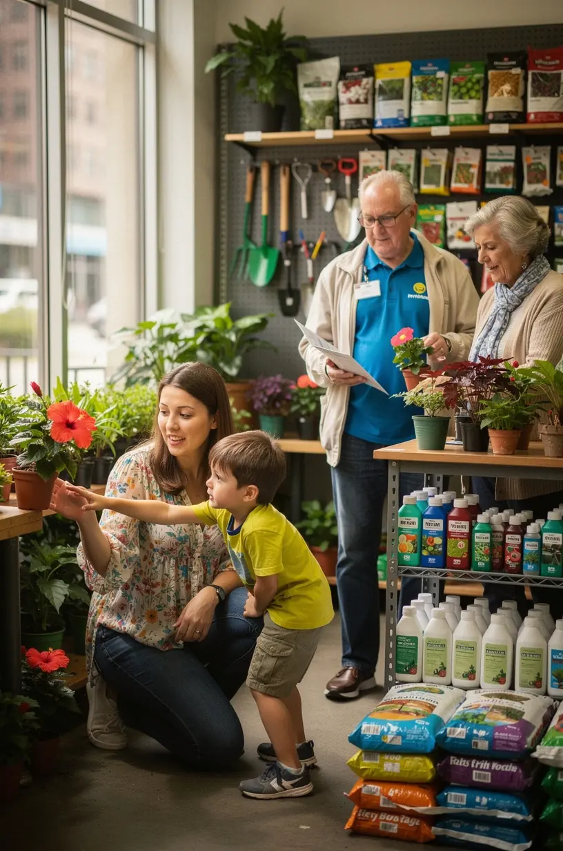 Urban garden soil composition for healthy plants